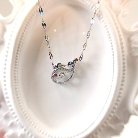 Dainty silver necklace with zircon cute whale | necklace with zircon, delicate necklace| gift for her|pendants necklace