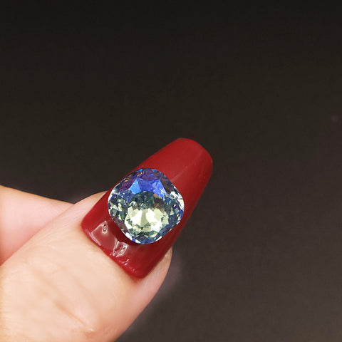 6 pcs cushion Fireworks Gem Cut 3D Nail Crystal ,nail bling|nail rhinestones| nail art diy | silk luster | 10mm