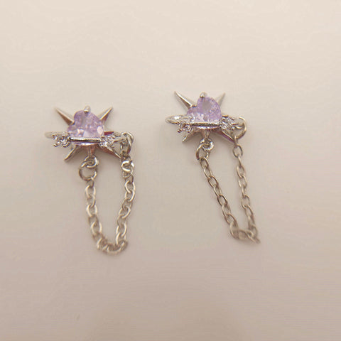 2 pcs High Quality Nail Gem, Nail Charms, Saturn Planet Nail Charms light purple Nail Bling, Nail Crystal, Nail Rhinestone